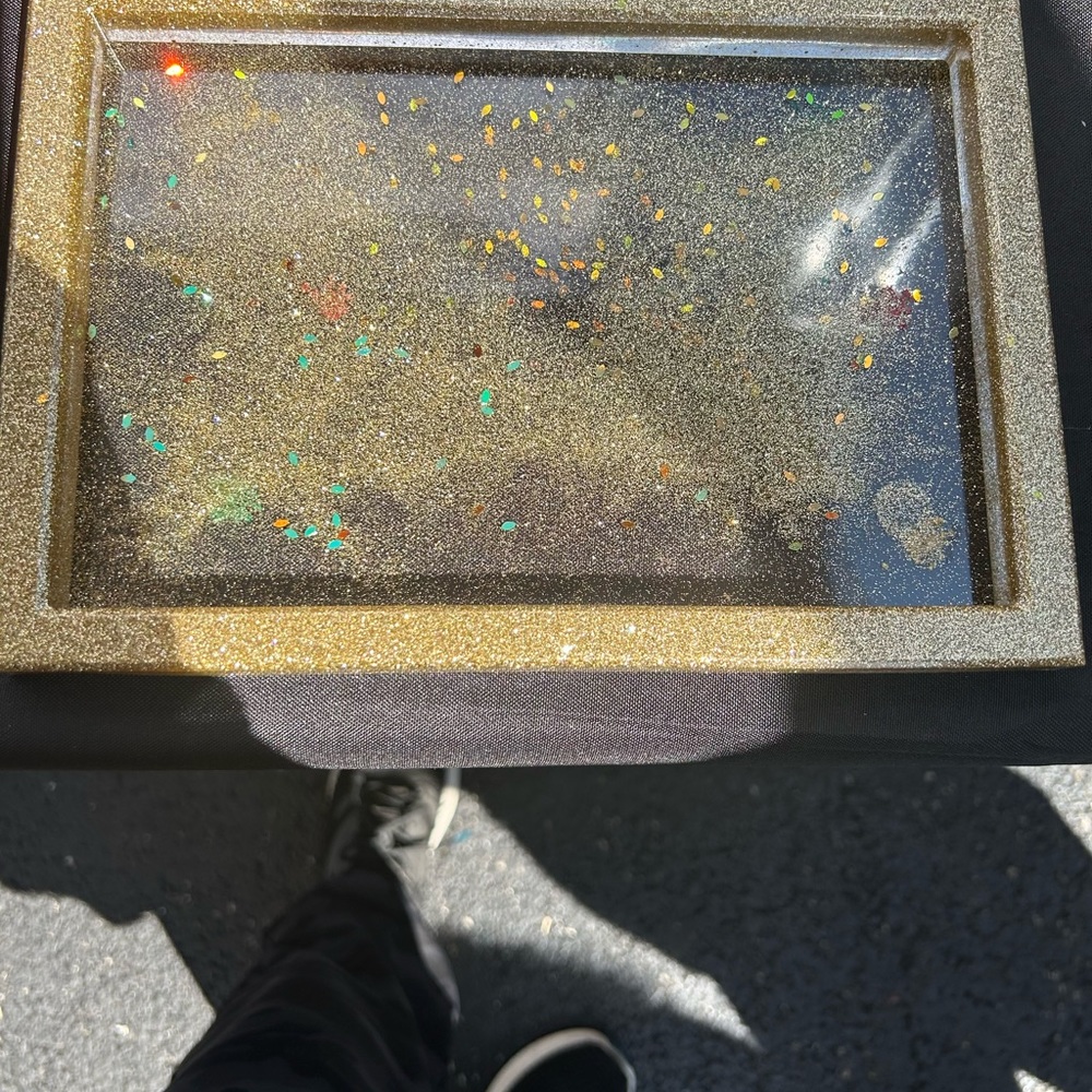 Gold Resin Tray